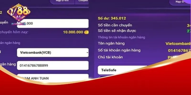 Cách rút tiền 88Vin chuẩn xác và an toàn